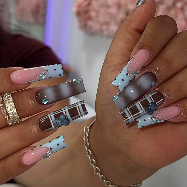 Decorative Press-On Nail Tips Set Kalsten