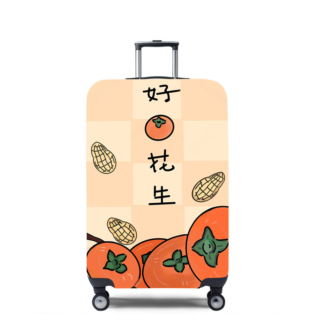 Unisex hard-shell travel suitcase with imaginative, cultural motif Kalsten