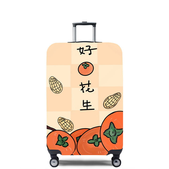 Unisex hard-shell travel suitcase with imaginative, cultural motif Kalsten