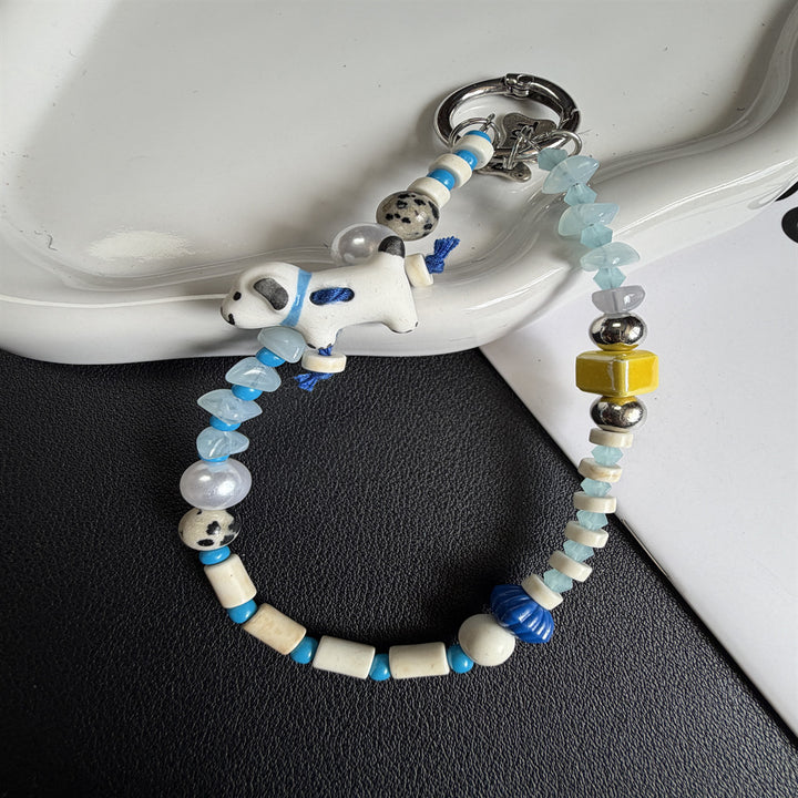 Beaded Pet-Themed Keychain Kalsten