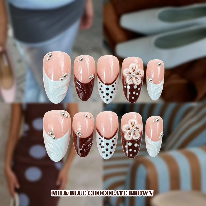 Artistic Acrylic Press-On Nail Design Kalsten