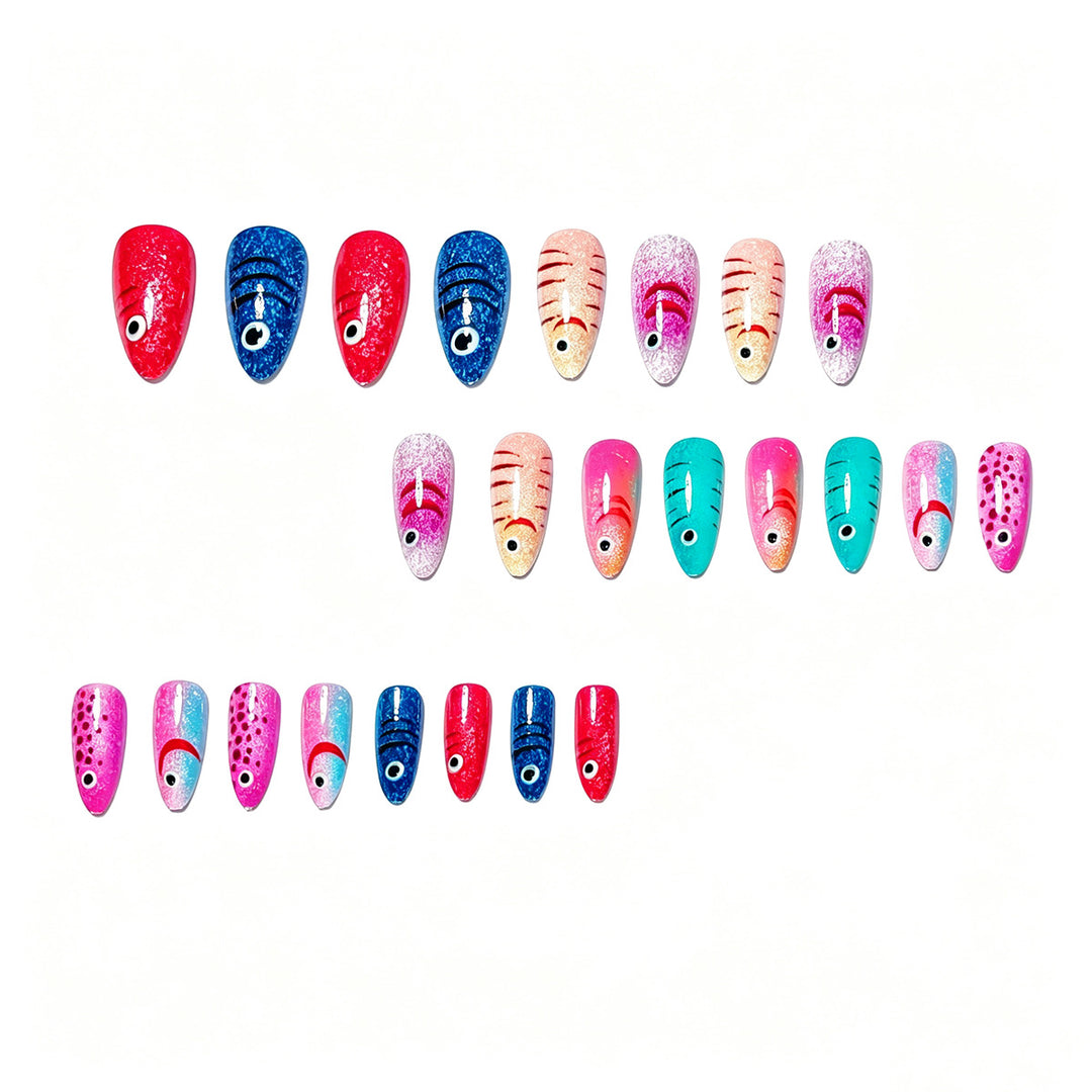 Playful Fish-Themed Nail Art Kalsten