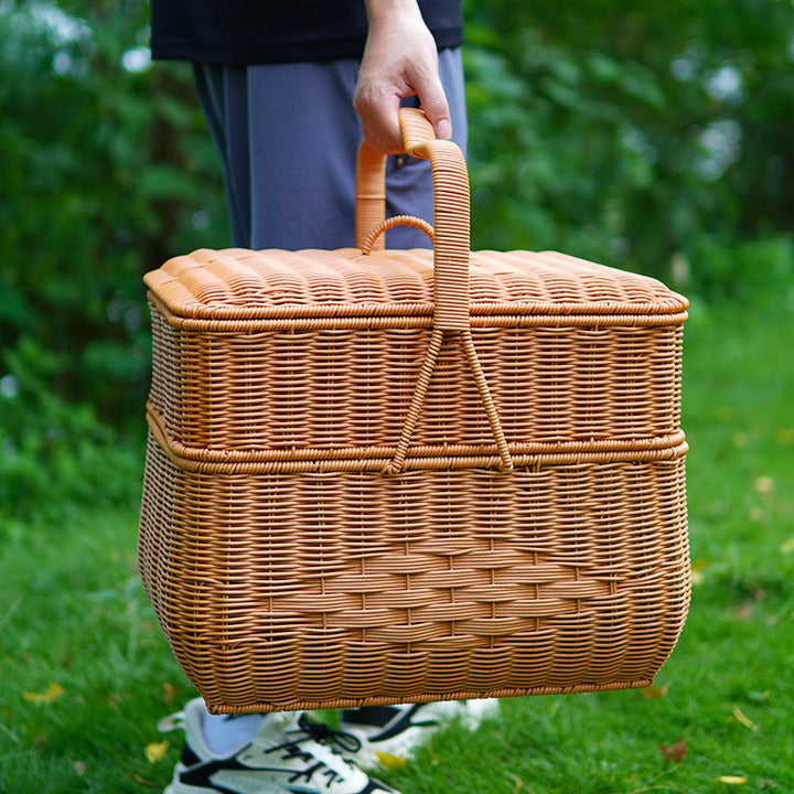 Decorative Wicker Storage Container Kalsten