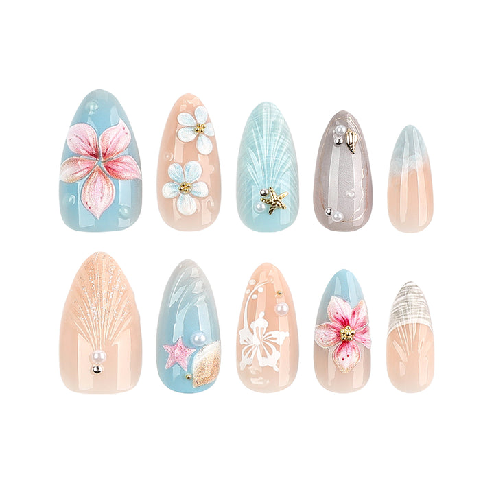 Artful nail art with maritime motifs Kalsten