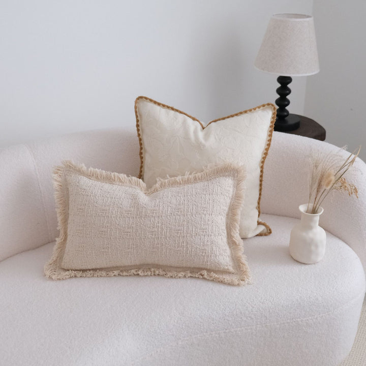 Bohemian Fringe Accent Pillow for Home Decor