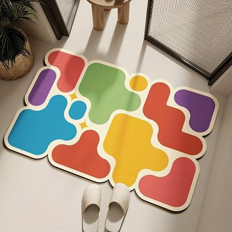 Modern Abstract Floor Mat Kalsten