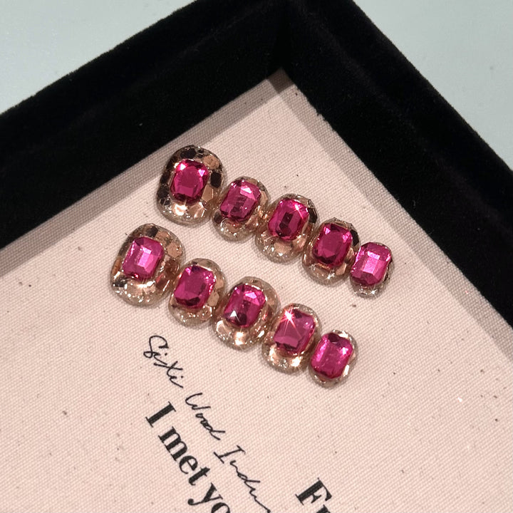 Shimmering Rhinestone Hair Clips