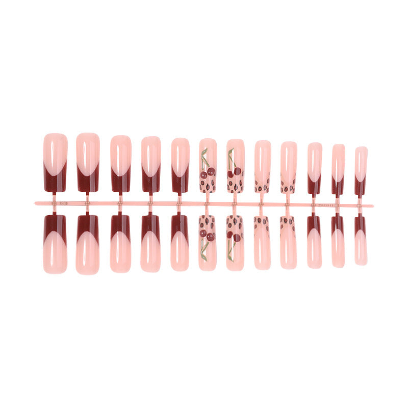 Artistic Floral Press-On Nail Set kalsten