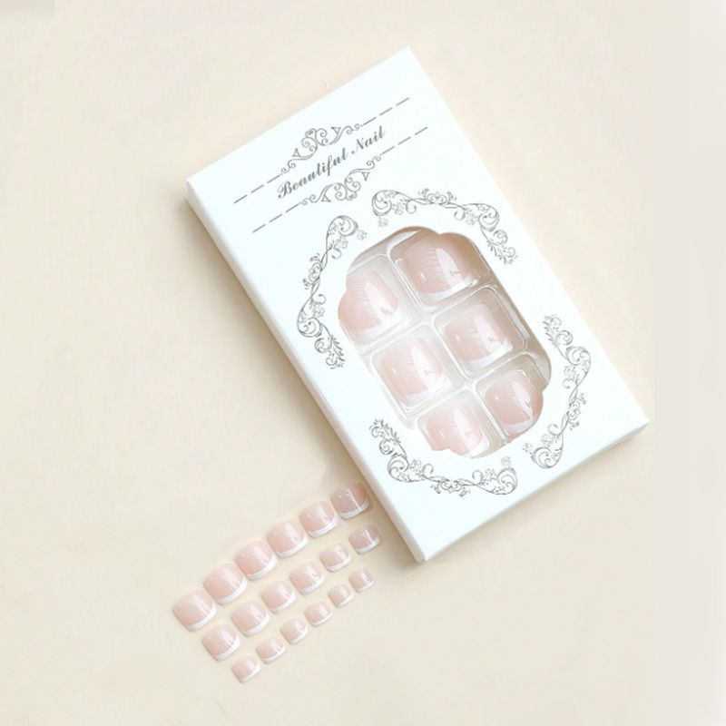 Artificial nail set with elegant French manicure Kalsten