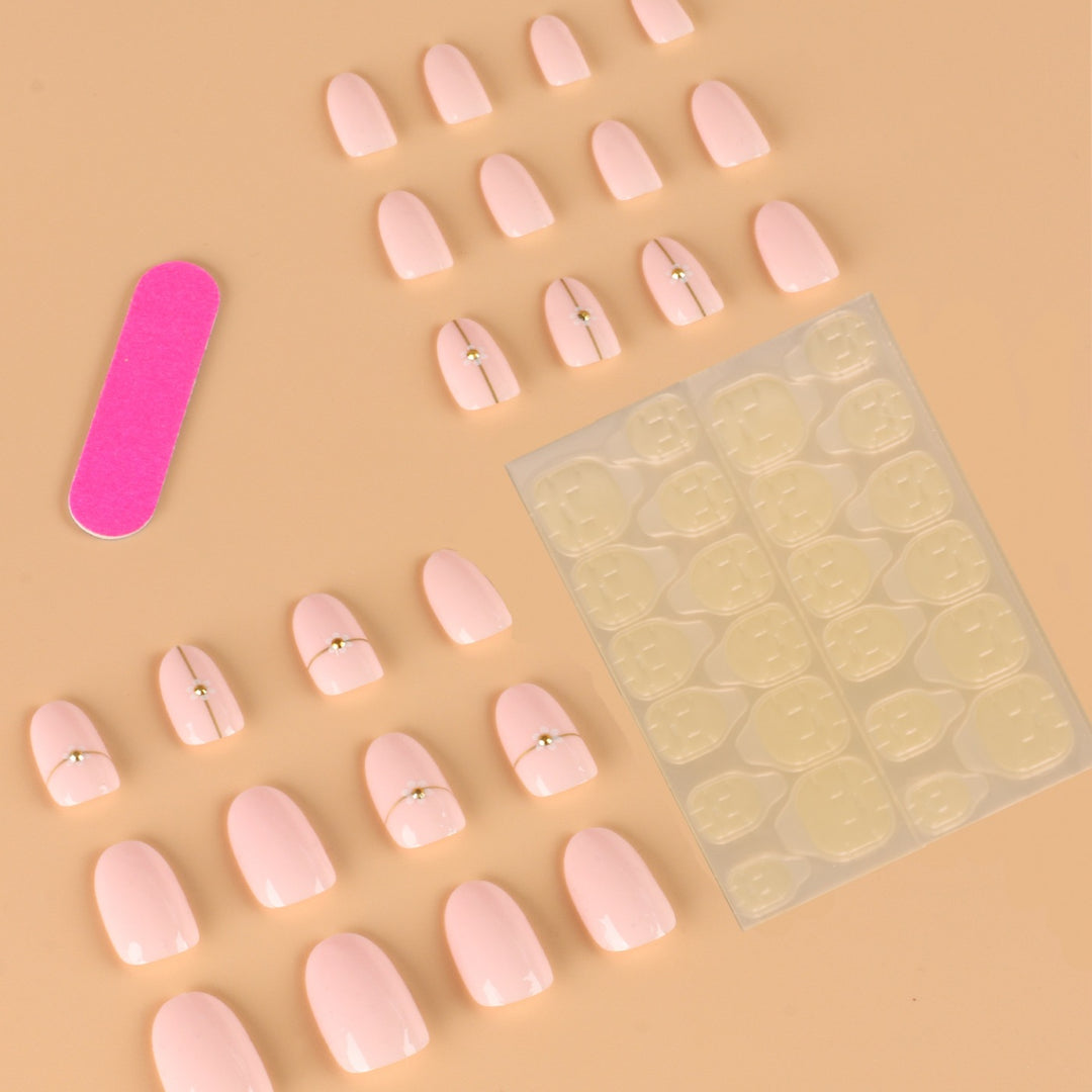 Designer False Nails with Adhesive-Kalsten