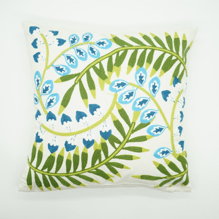 Decorative Embroidered Bird Cushion