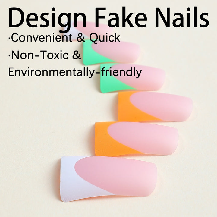Artifical Nail Set with Creative Gradient Color Kalsten