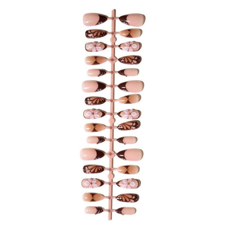 Artificial nail set with exquisite floral designs Kalsten