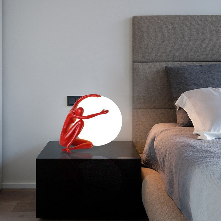 Artistic Table Lamp with Unique Sculptural Design