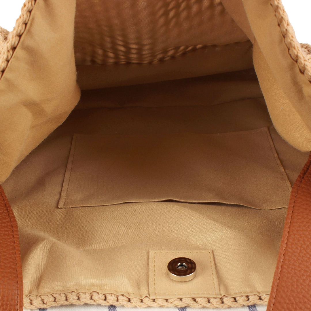 Hand-knotted tote bag with elegant structure Kalsten