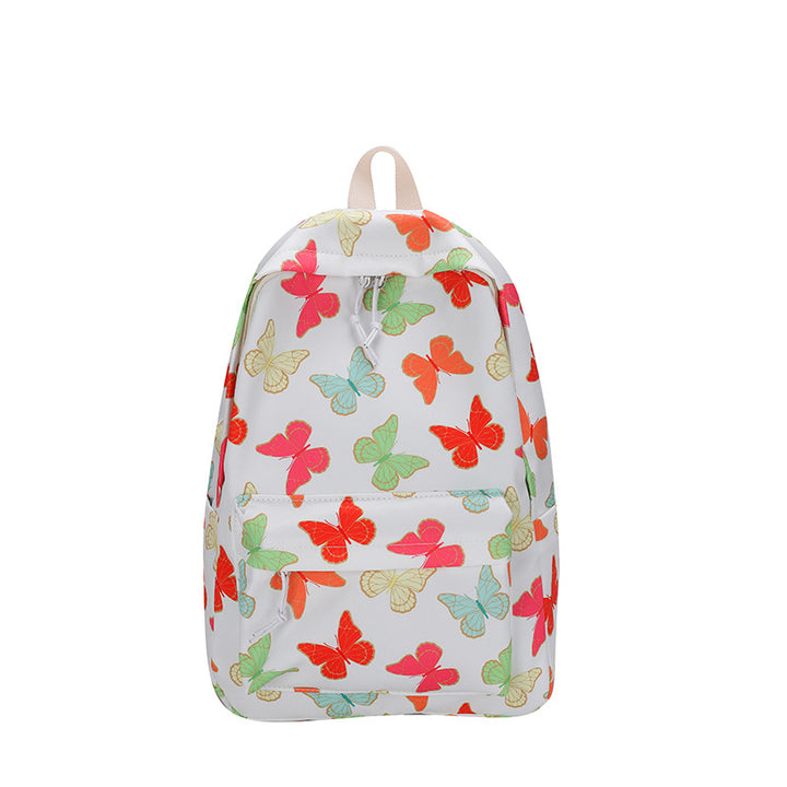 Vibrant Butterfly Patterned Backpack Kalsten