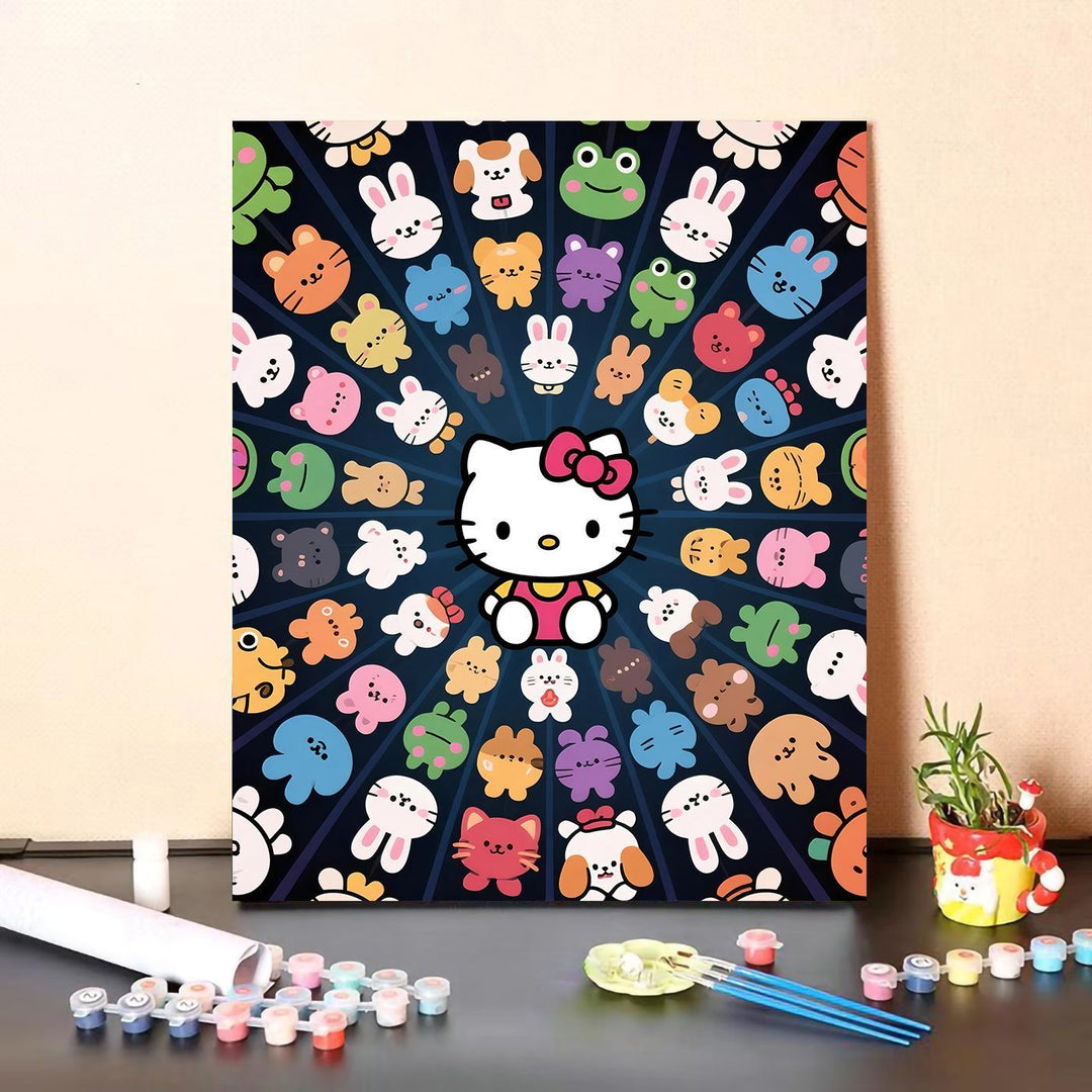 Cute Character Paint by Numbers Canvas Art Kit Kalsten