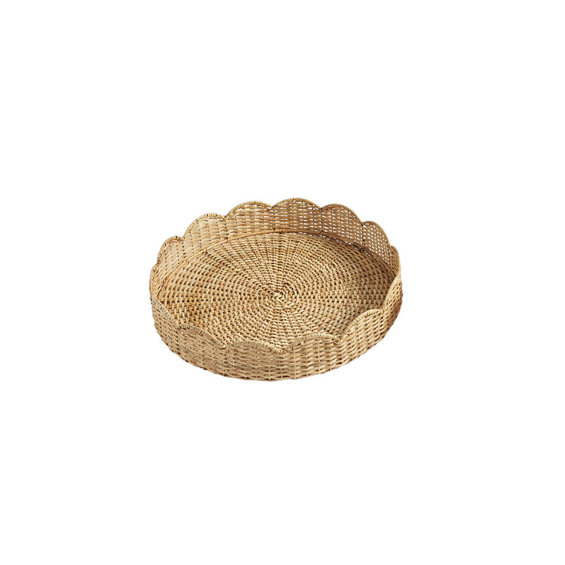Scalloped Woven Storage Tray Kalsten