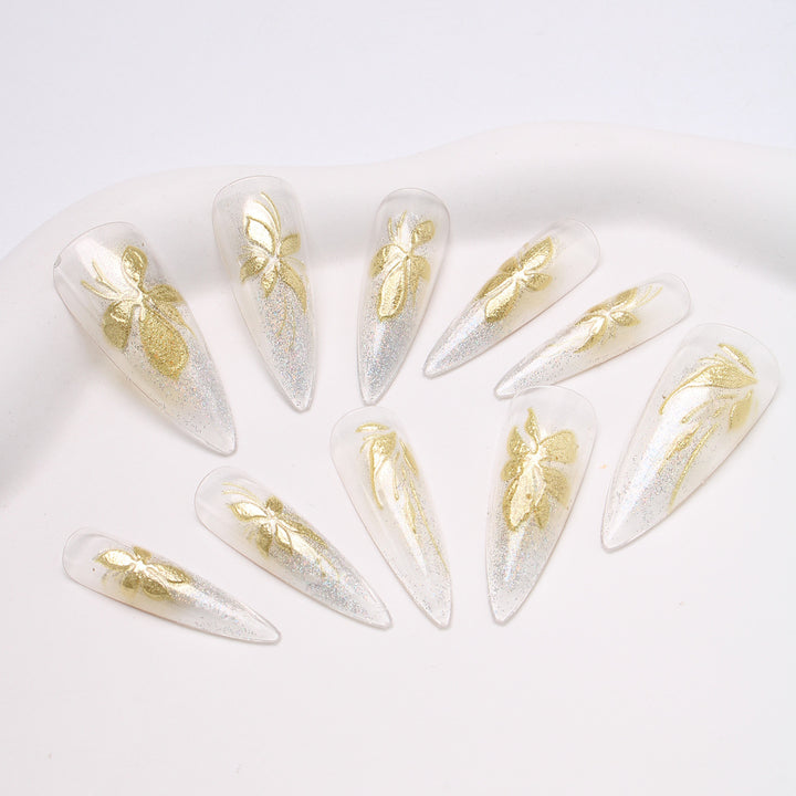 Floral-Inspired Press-On Nail Set Kalsten