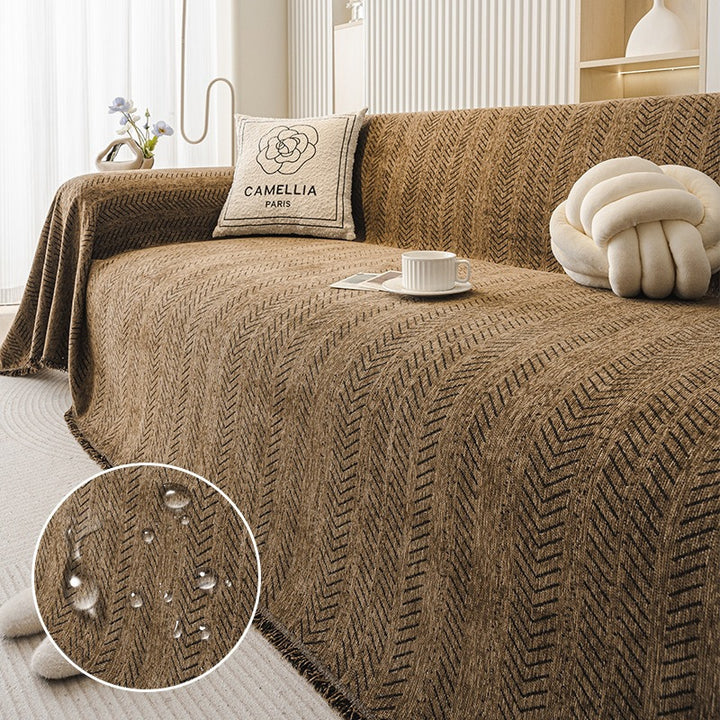 Cozy Textured Sofa Throw Blanket
