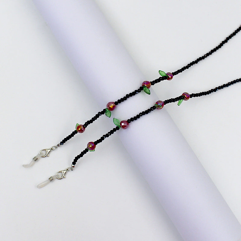 Charming Floral Beaded Eyewear Chain Kalsten