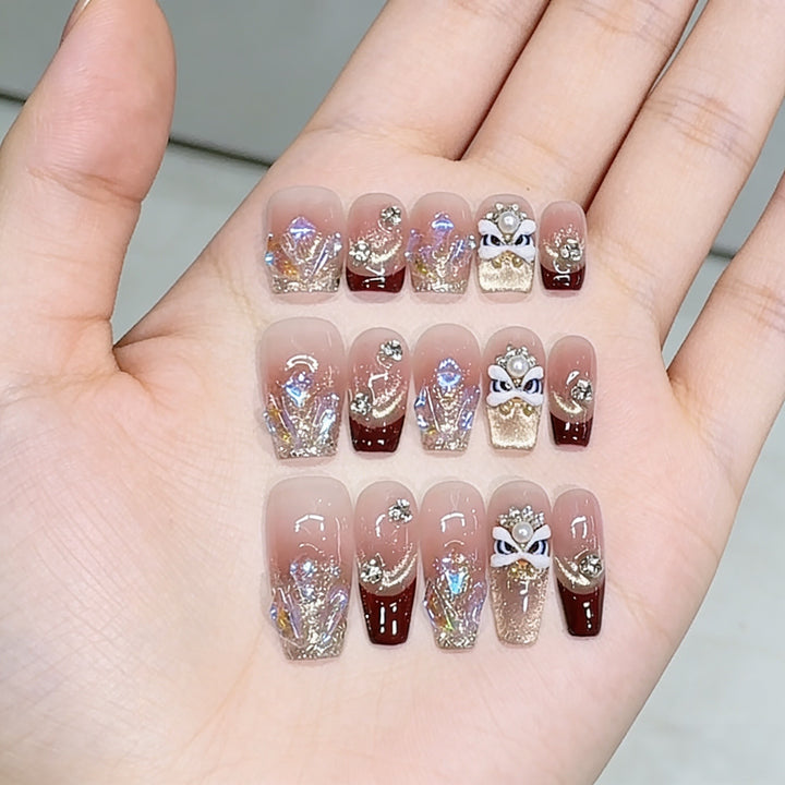 Glamorous Customizable Press-On Nail Art Kalsten