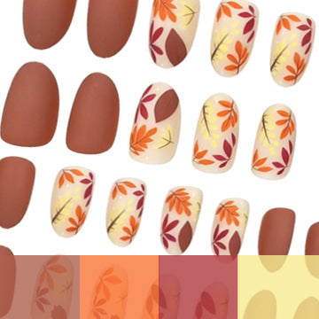 Artistic Floral Overlay Nail Enhancements Kalsten