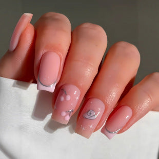 Creative 3D Bow and Pearl Nail Extensions Kalsten