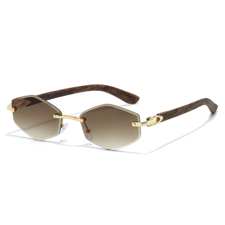 Futuristic Hexagonal Frame Sunglasses Kalsten
