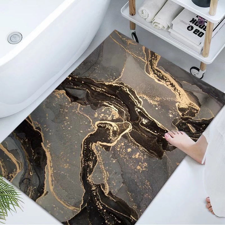 Luxurious Marble Design Bath Mat Kalsten