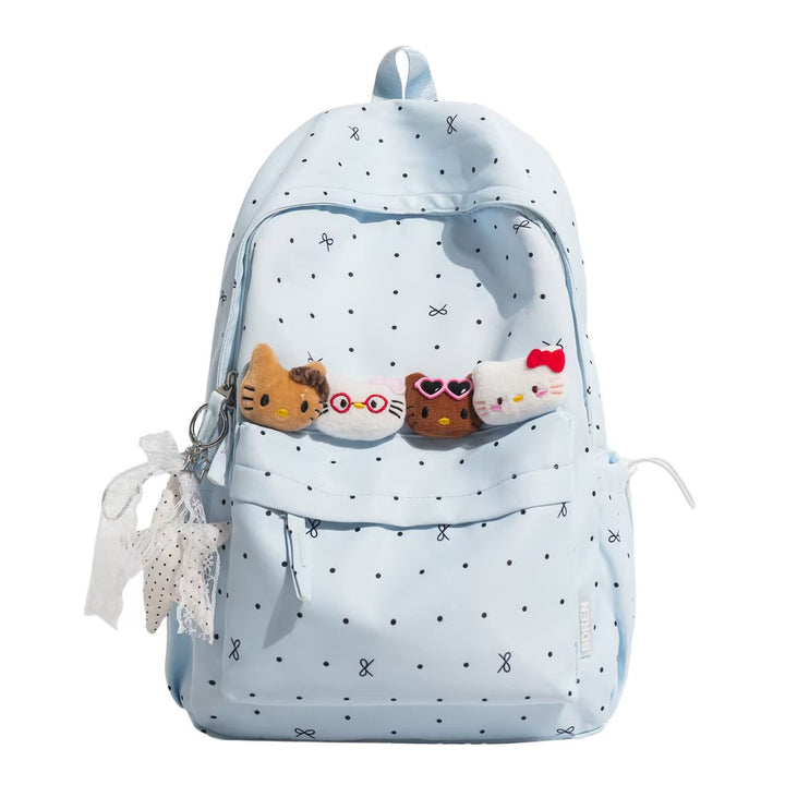 Backpack with Charming Animal Applications and Practical Compartments Kalsten