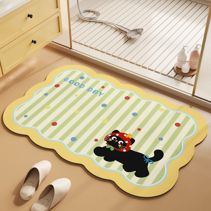Cute Animal-Themed Plush Bath Mat
