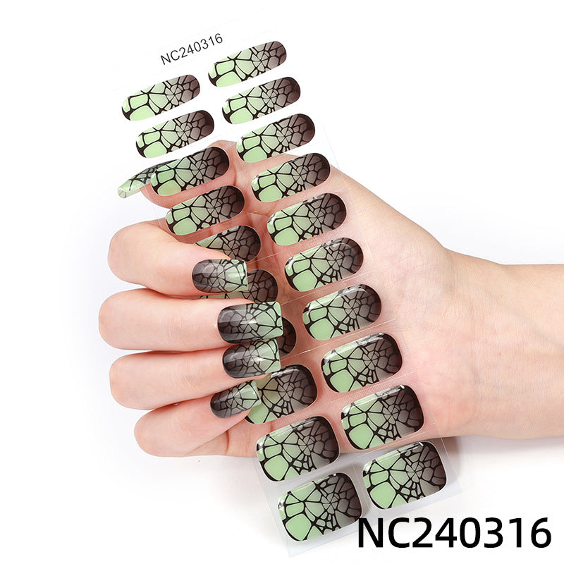 Gothic-Inspired Press-On Nail Wraps