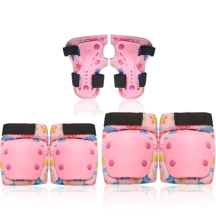 Children's Colorful Safety Helmet and Protective Gear Set Kalsten