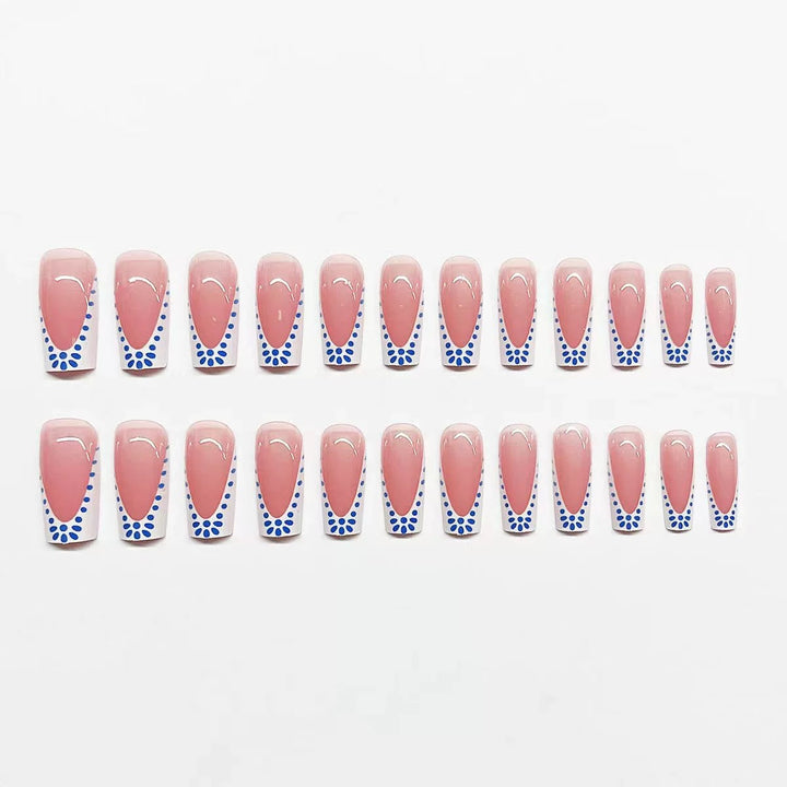 Artistic French Tip Nail Design Kalsten