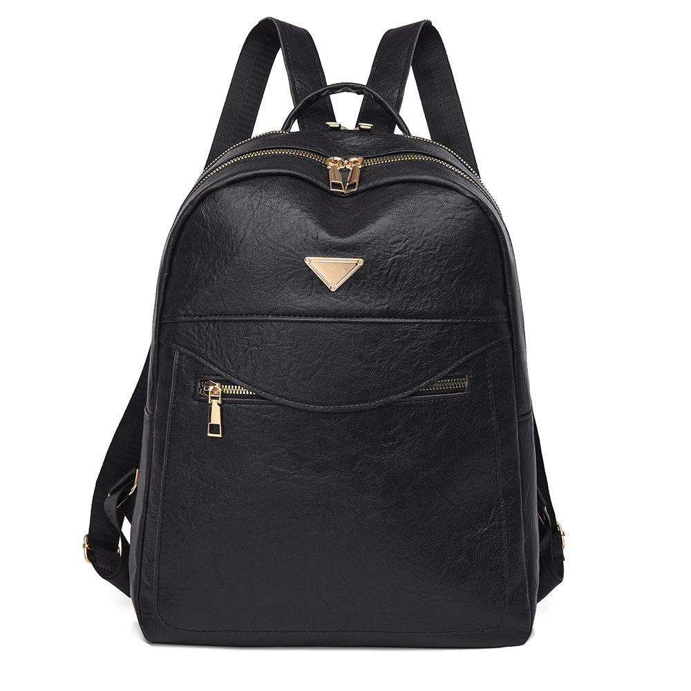 Elegant Faux Leather Backpack Kalsten