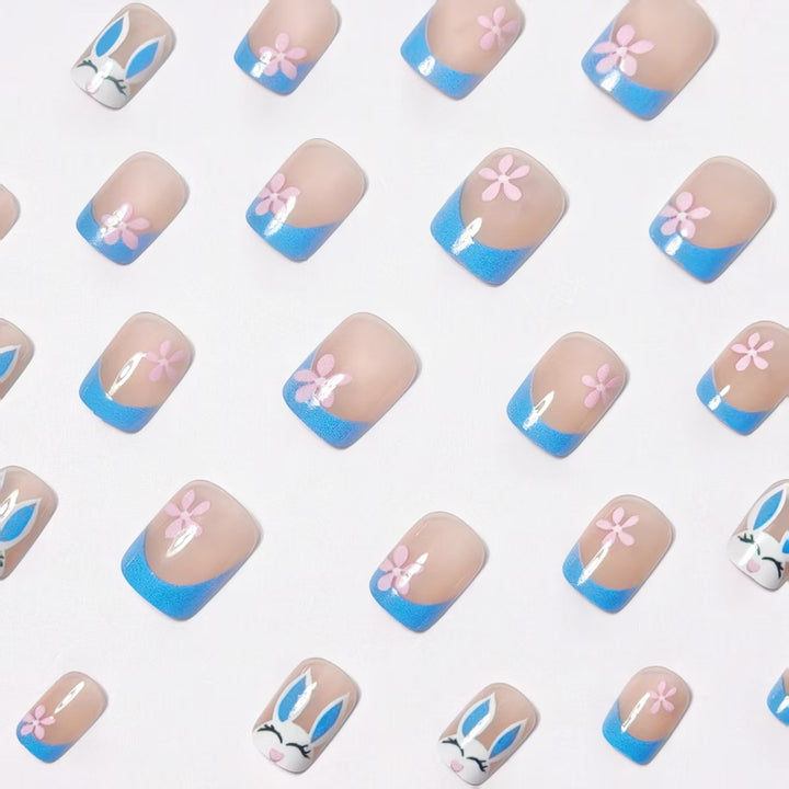 Playful Bunny-Themed Nail Art Kalsten
