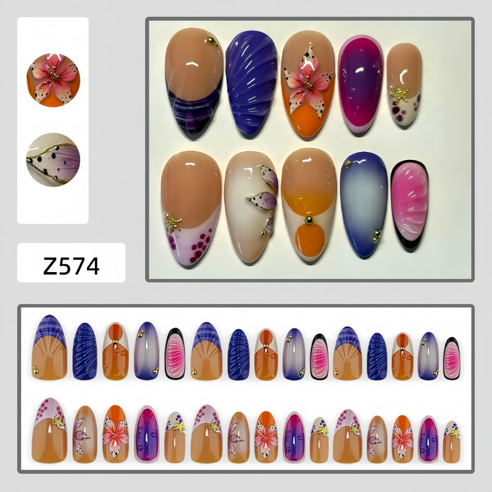 Exclusive Art Nails with Floral Accents Kalsten