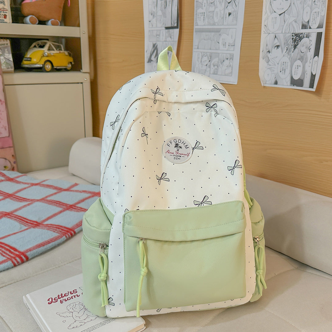Stylish Bow-Embellished Casual Backpack Kalsten