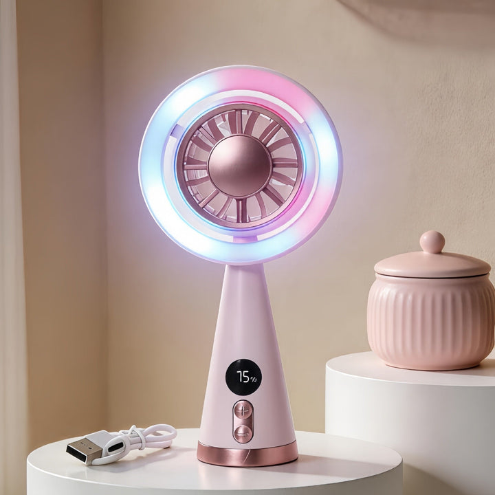 Ladies Portable USB Mini Fan with multifunctional use Kalsten
