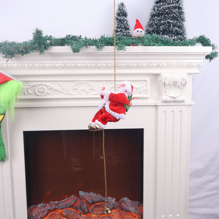 Decorative Santa Claus figurine with reflection ornament