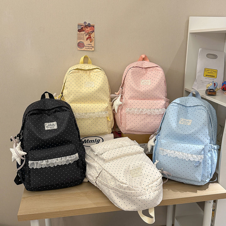 Cute Polka Dot Casual Backpack Kalsten