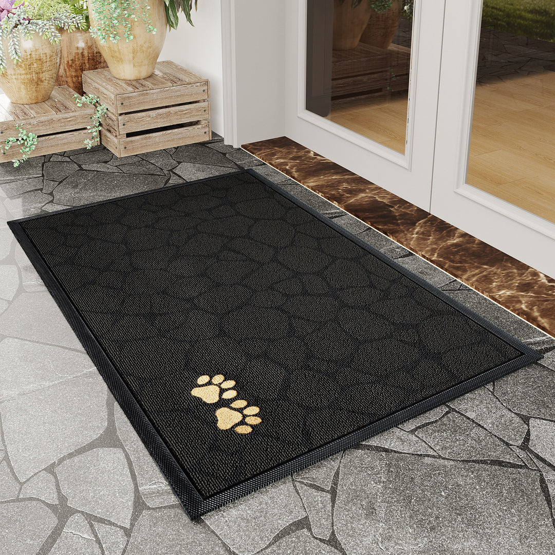 Elegant Textured Welcome Mat