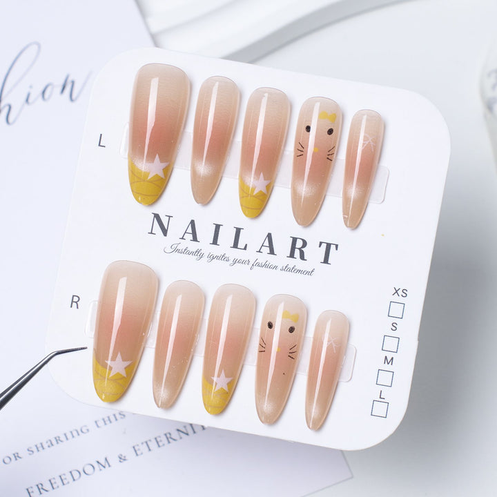 Artificial nails with Playful Design Kalsten