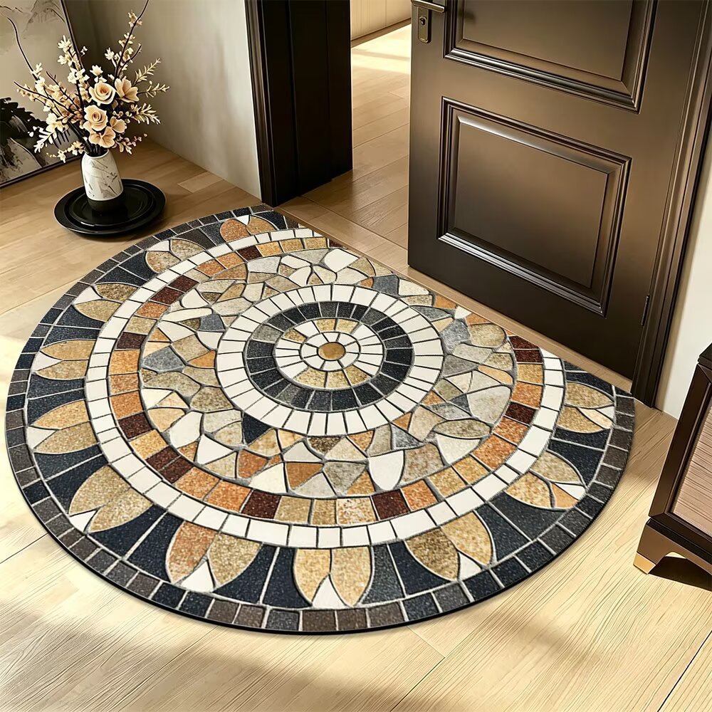 Artistic Mosaic Round Rug