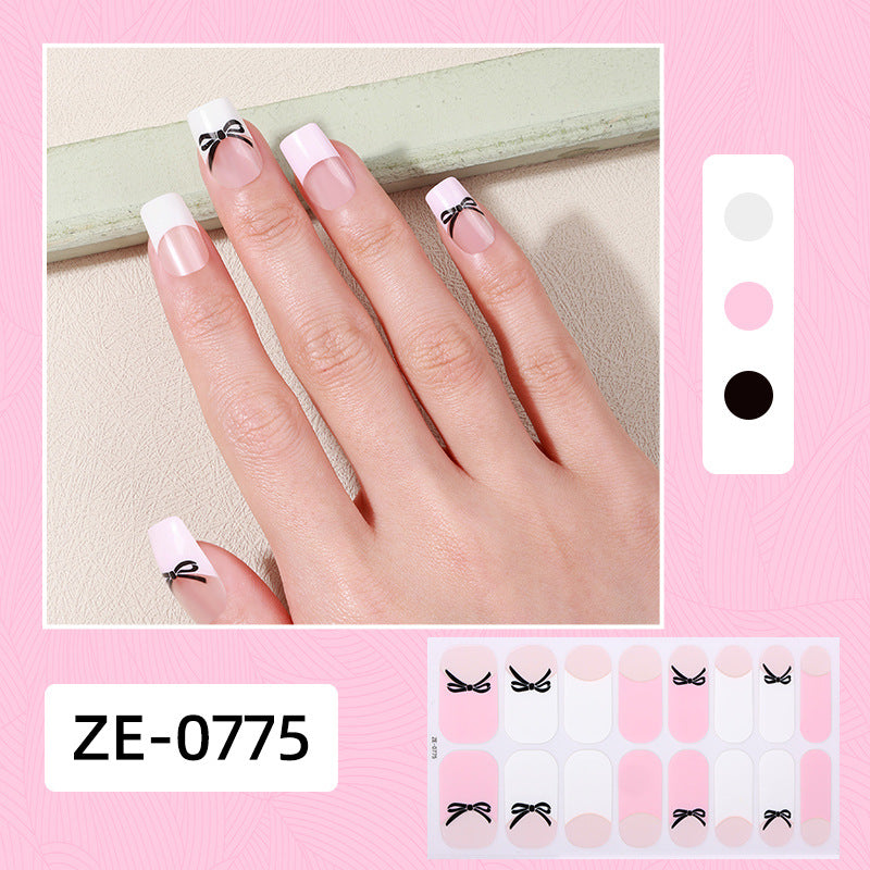 Elegant Glitter Accent Nail Wraps