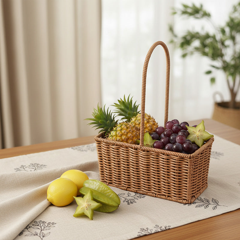 Handcrafted Wicker Storage Basket Kalsten
