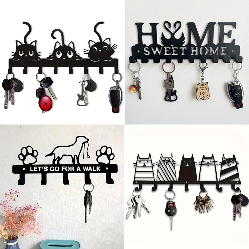 Metal key holder with cat design Kalsten