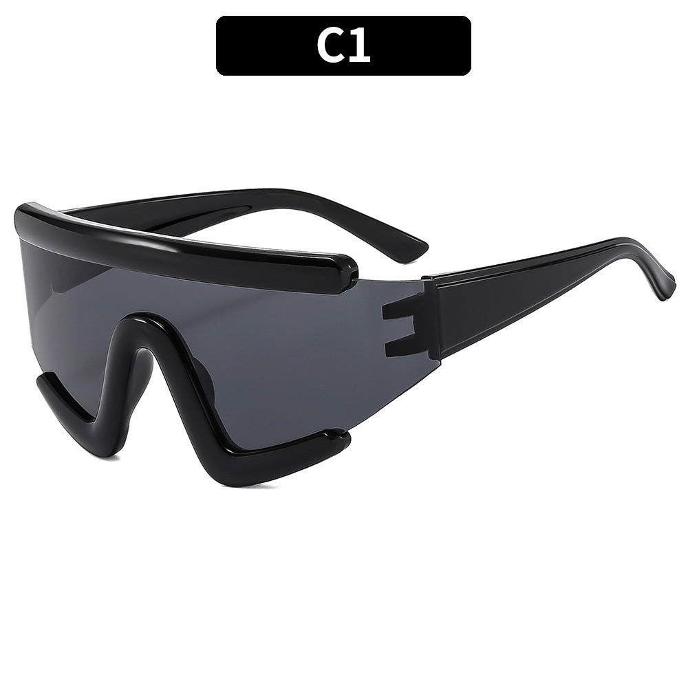 Futuristic Wraparound Sunglasses