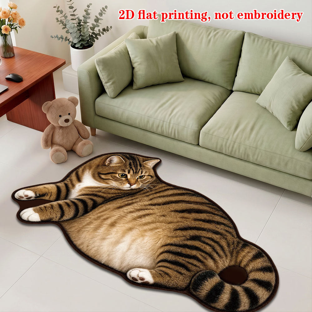 Plush Cartoon Cat Carpet